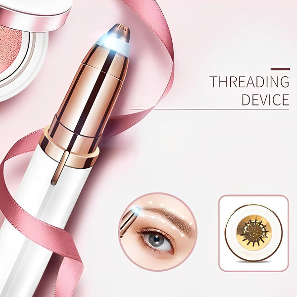 Painless Electric Eyebrow trimmer  with LED Light for Women